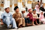 muslim children in mosque